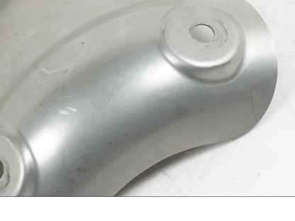 Snett uppifrån på Värmeskydd från en Ducati Hyperstrada -2013 motorcykel.