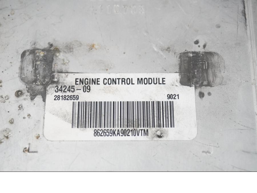 Snett uppifrån på CDI / ECU från en H-D Touring Street Glide FLHX -2009 motorcykel.