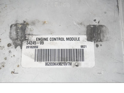 Snett uppifrån på CDI / ECU från en H-D Touring Street Glide FLHX -2009 motorcykel.