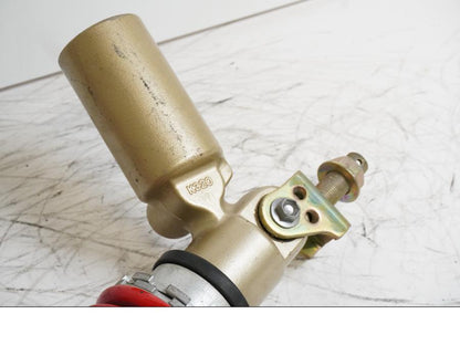 Snett uppifrån på Stötdämpare från en Kawasaki ZX-12R -2001 motorcykel.