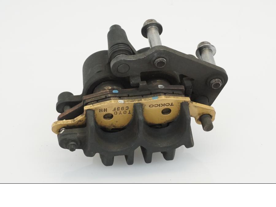 Snett uppifrån på Bromsok från en Kawasaki ER-6N -2009 motorcykel.