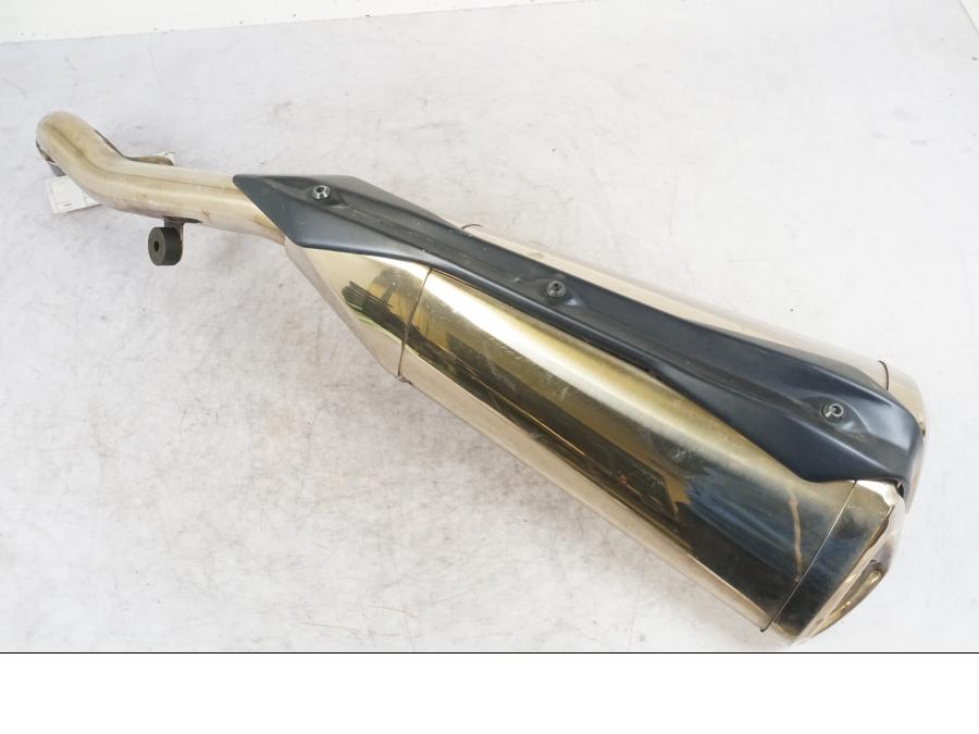 Framsidan på Ljuddämpare från en Kawasaki Z 1000 -2009 motorcykel.