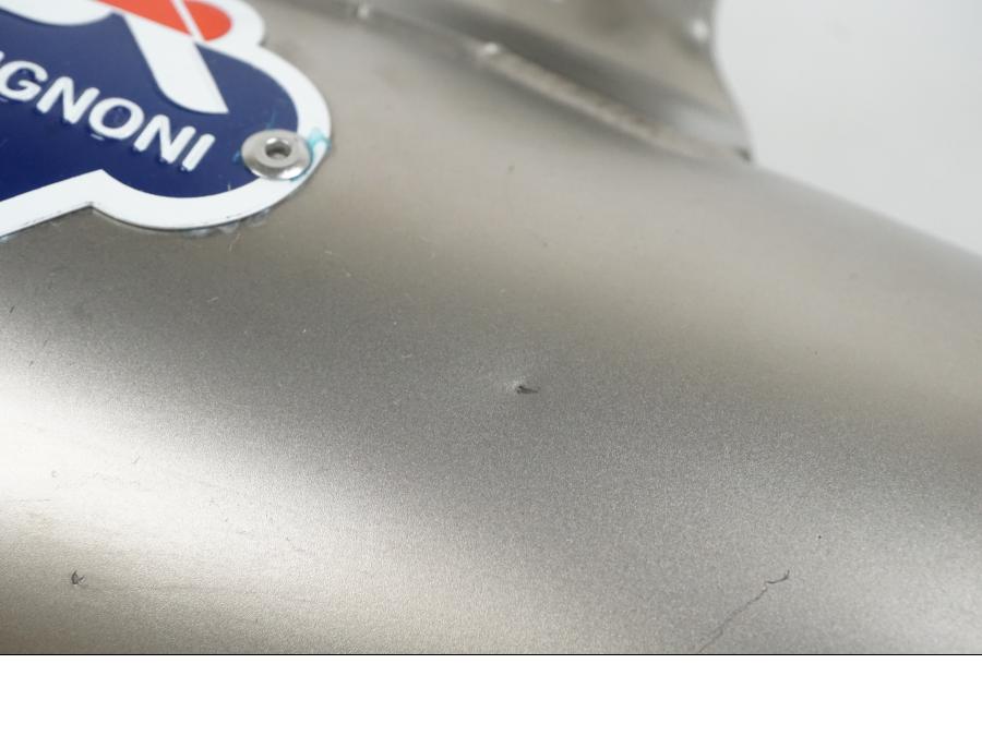 Baksidan på Ljuddämpare Sport från en Ducati Scrambler 800 -2018 motorcykel.