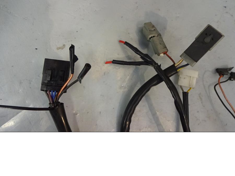 Baksidan på Kabelstam från en H-D Touring Road King Custom FLHRSI -2004 motorcykel.