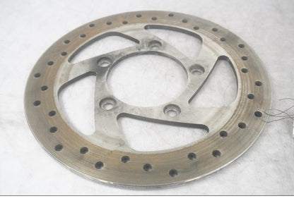 Framsidan på Bromsskiva från en H-D V-Rod 1130 -2006 motorcykel.