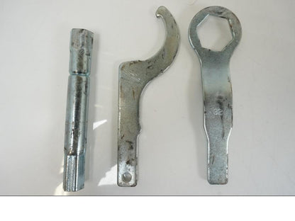 Snett uppifrån på Verktyg från en Yamaha YZF 1000 R1 -2007 motorcykel.