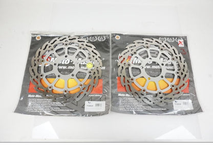 Framsidan på Bromsskiva från en Suzuki SV 650 -2015 motorcykel.