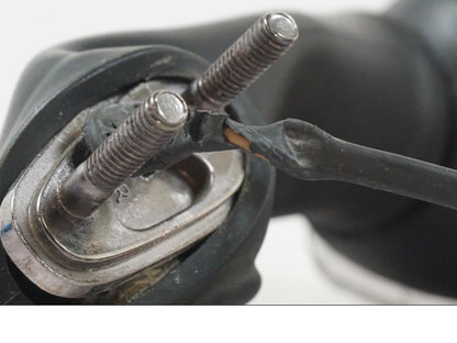 Höger sida på Backspegel från en Buell 1125 R -2008 motorcykel.