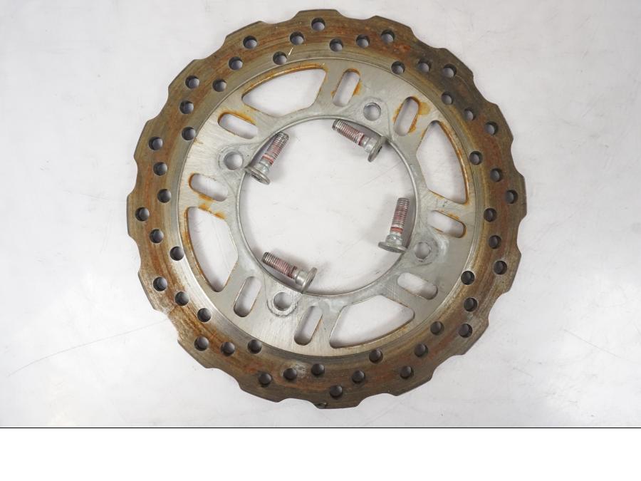 Framsidan på Bromsskiva från en Kawasaki ZZ-R 1400 -2009 motorcykel.