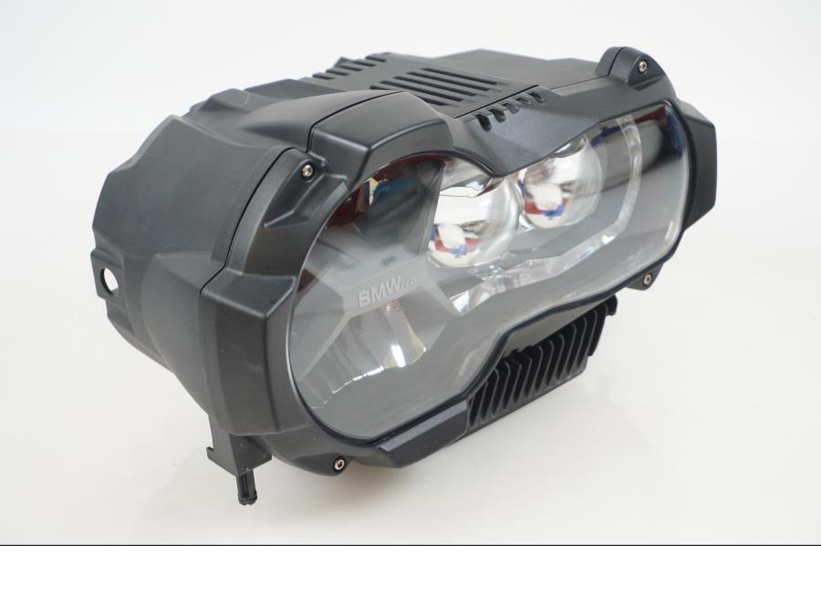 Snett uppifrån på Strålkastare från en BMW R 1250 GS -2019 motorcykel.