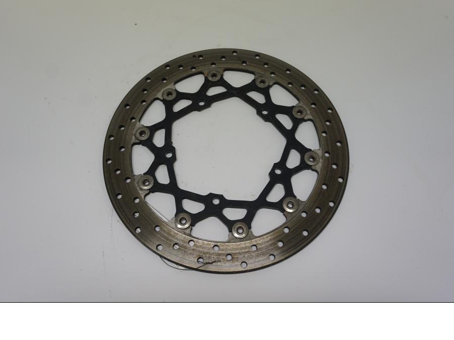 Framsidan på Bromsskiva från en Yamaha FZ1-SA -2007 motorcykel.