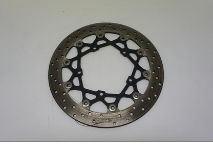 Framsidan på Bromsskiva från en Yamaha FZ1-SA -2007 motorcykel.