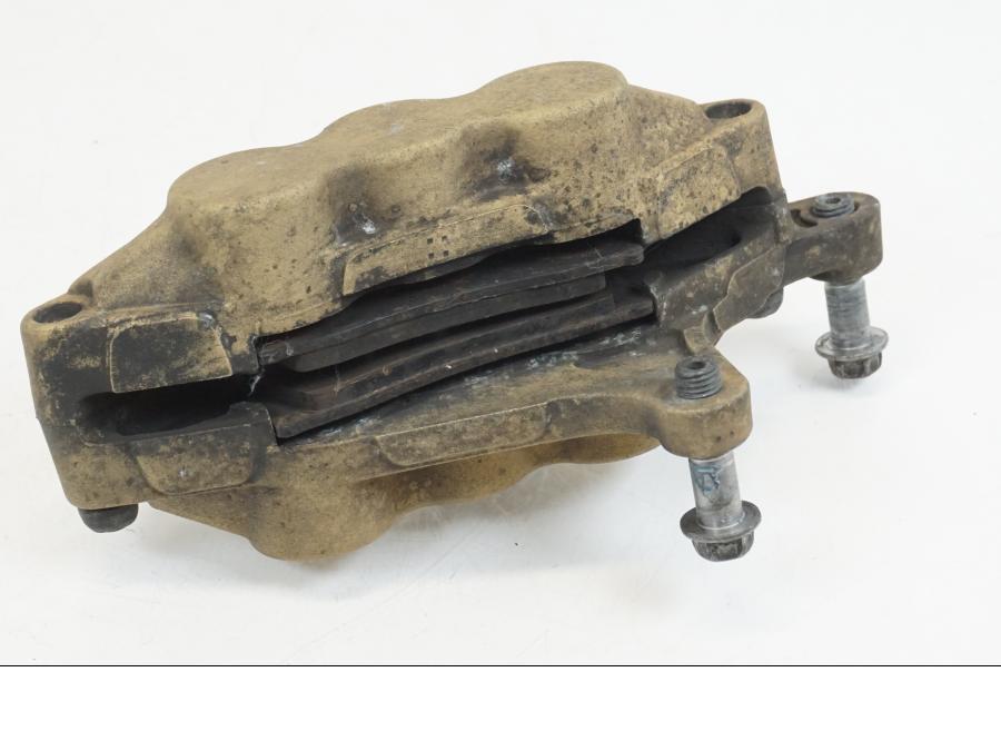 Snett uppifrån på Bromsok från en Kawasaki ZX-12R -2000 motorcykel.