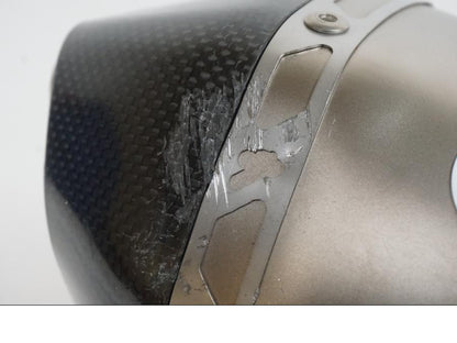 Vänster sida på Ljuddämpare Sport från en Ducati Scrambler 800 -2018 motorcykel.