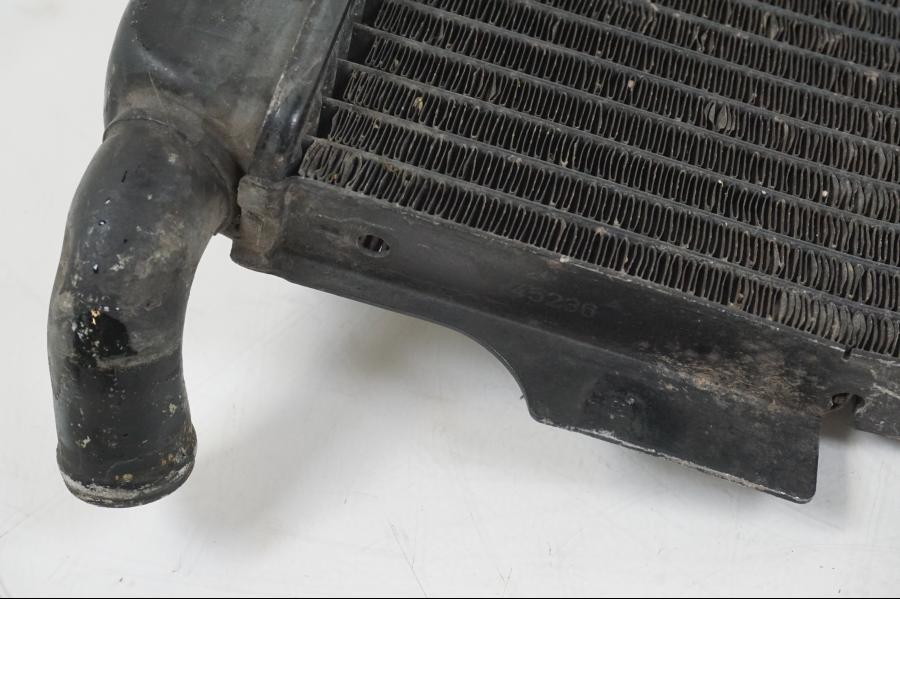 Vänster sida på Vattenkyl från en Aprilia RS 250 -1998 motorcykel.