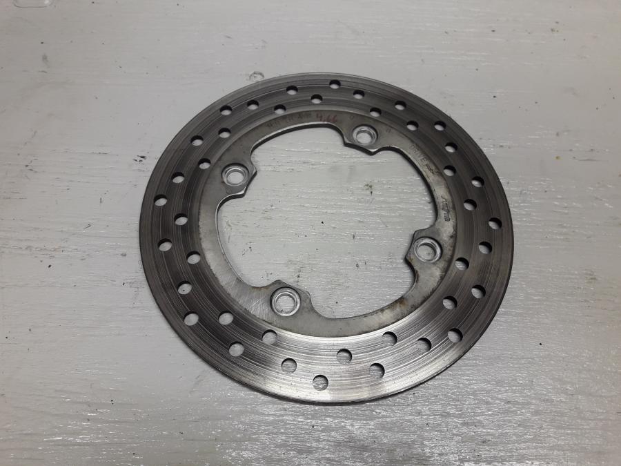 Framsidan på Bromsskiva från en Honda CB 600 Hornet -2001 motorcykel.