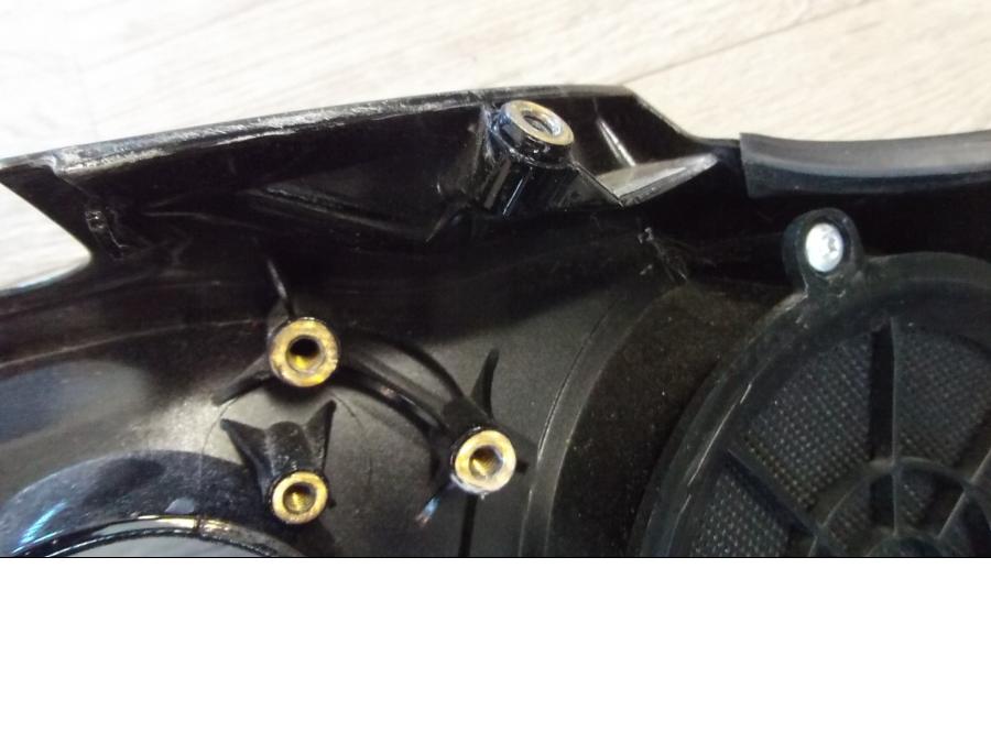 Snett uppifrån på Innerpanel från en H-D Street Glide FLHX -2016 motorcykel.