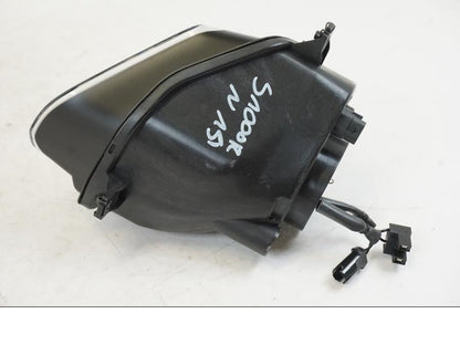 Vänster sida på Strålkastare från en BMW S 1000 R -2013 motorcykel.