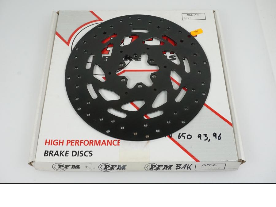 Baksidan på Bromsskiva från en Honda NTV 650 -1996 motorcykel.