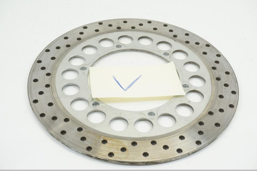 Framsidan på Bromsskiva från en Yamaha XVS 1100 -2003 motorcykel.