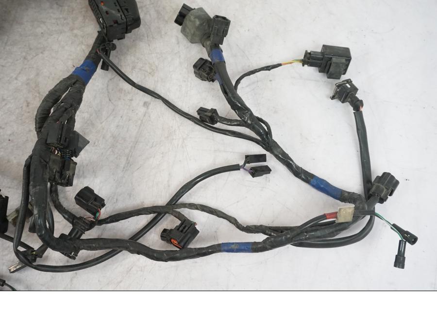 Snett uppifrån på Kabelstam från en Triumph Tiger -2009 motorcykel.