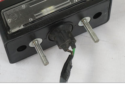 Snett uppifrån på Skyltbelysning från en Honda CBR 1000 RR -2007 motorcykel.