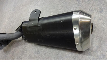 Snett uppifrån på Ljuddämpare från en Suzuki GSX-R 1000 -2007 motorcykel.