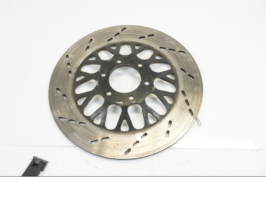 Baksidan på Bromsskiva från en Suzuki GSX 1100 -1982 motorcykel.