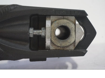 Snett uppifrån på Sving från en Kawasaki ZZ-R 1400 -2009 motorcykel.