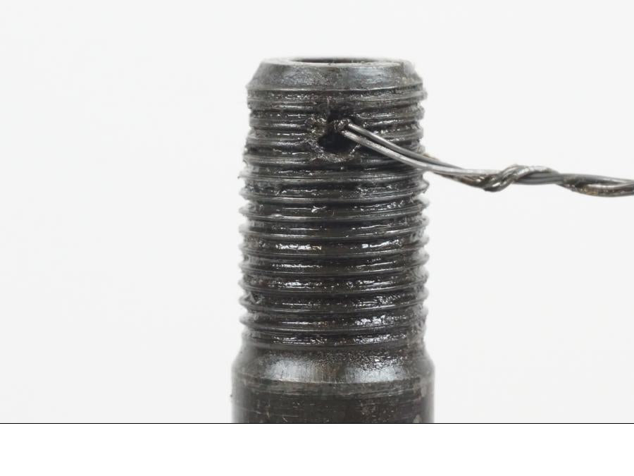 Höger sida på Axel från en Yamaha XJ 900 -1997 motorcykel.