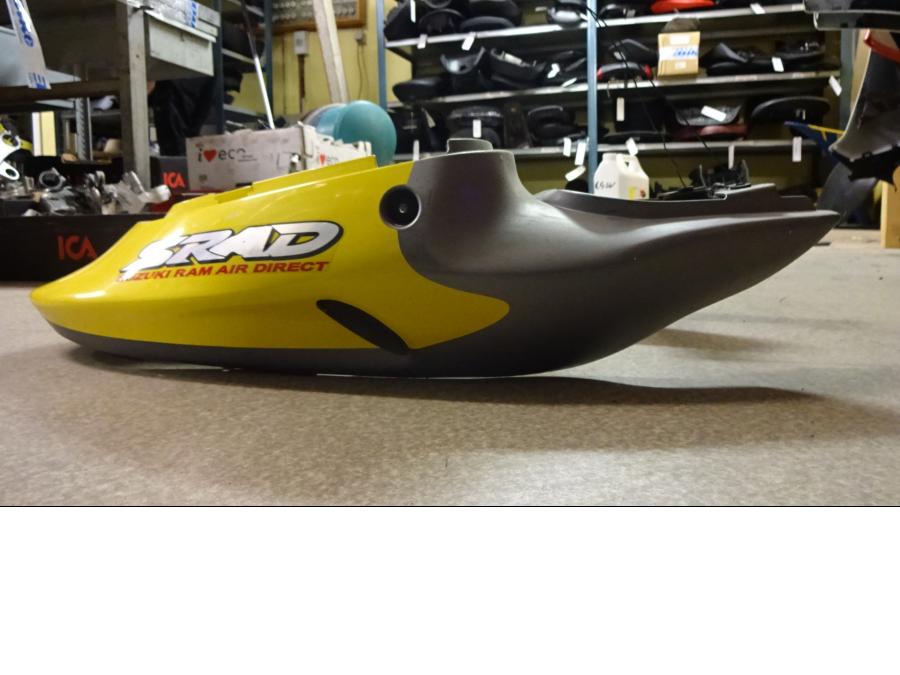 Snett uppifrån på Bakvinge från en Suzuki TL 1000 R -1999 motorcykel.