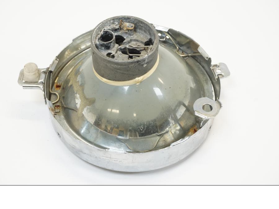 Snett uppifrån på Strålkastare från en Suzuki GSX-R 1100 -1989 motorcykel.