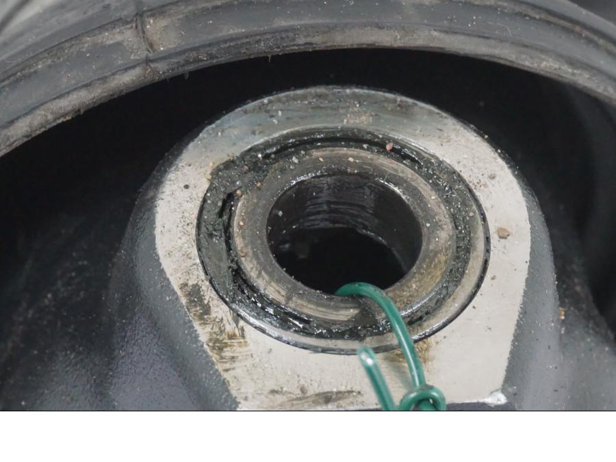 Snett uppifrån på Slutväxel från en BMW K 1100 LT -1999 motorcykel.