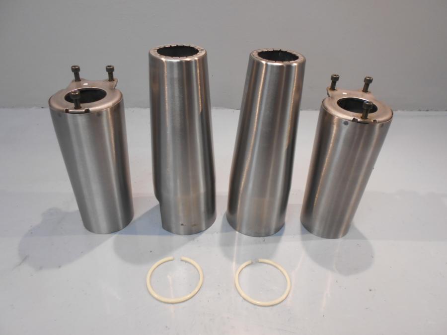 Framsidan på Gaffeldekorrör från en Yamaha XV 1600 -2000 motorcykel.