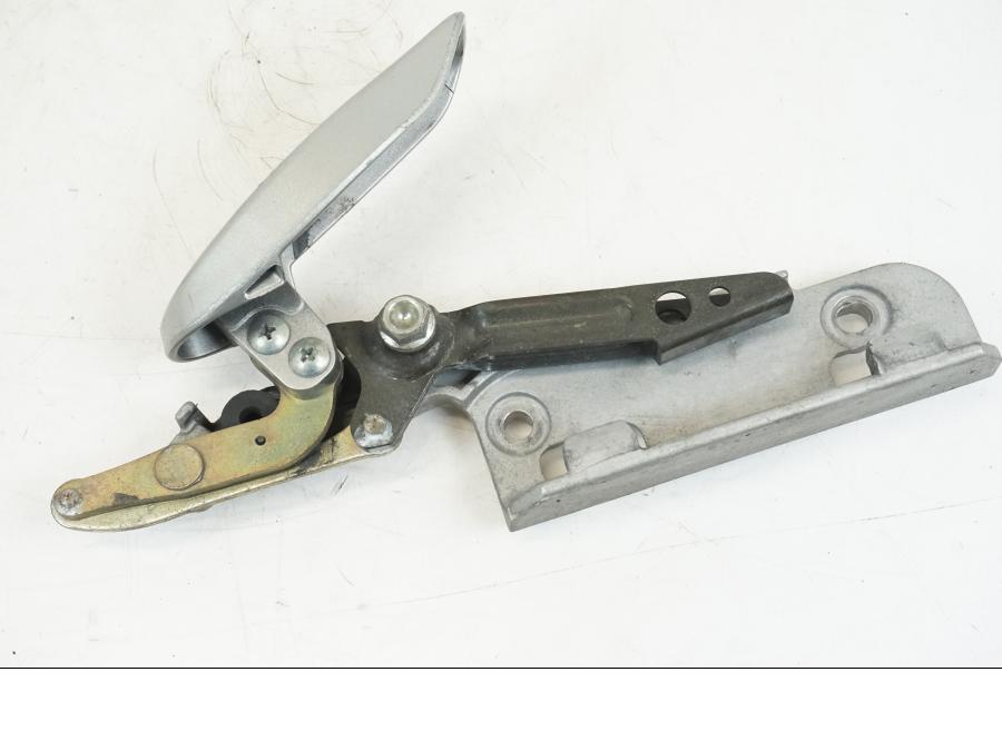 Snett uppifrån på Sidoväskhållare från en Honda ST 1300 -2002 motorcykel.