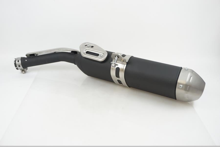 Baksidan på Ljuddämpare från en Yamaha Tenere 700 -2019 motorcykel.