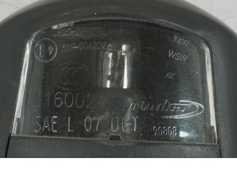 Baksidan på Skyltbelysning från en Kawasaki Z 900 -2019 motorcykel.