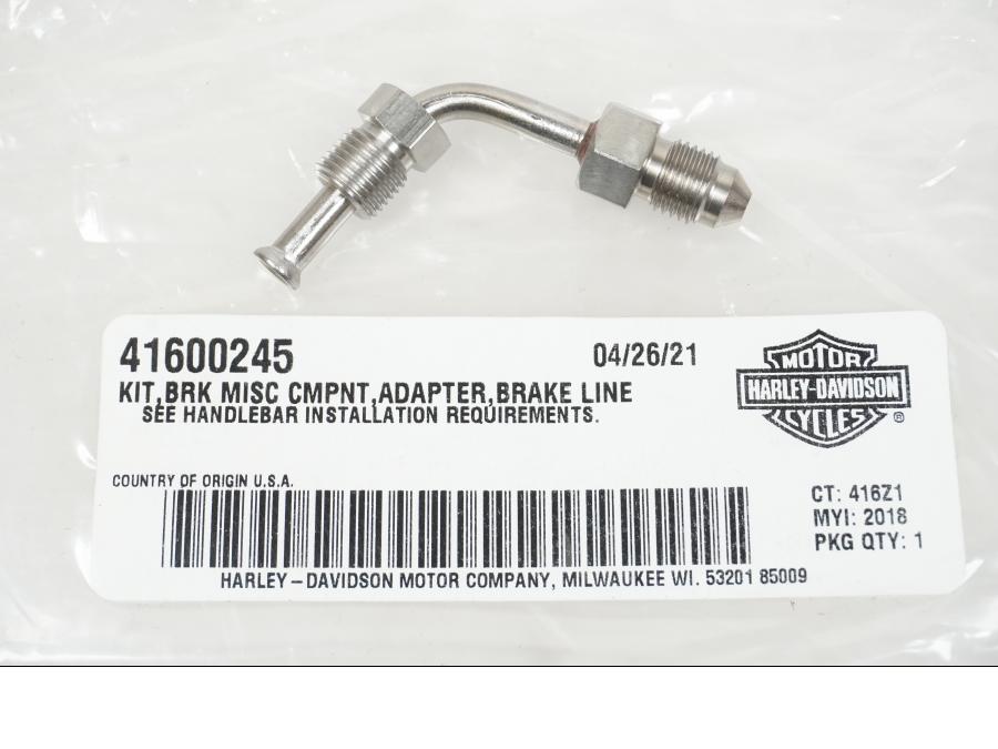 Baksidan på Bromsledning från en H-D Harley diverse -2021 motorcykel.