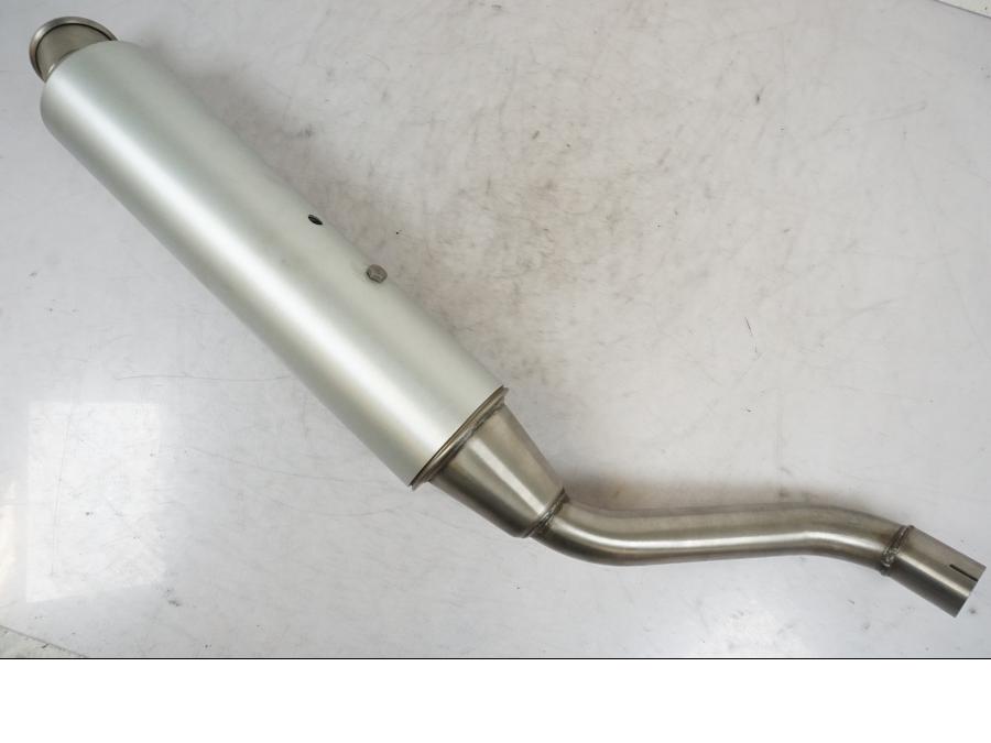 Framsidan på Ljuddämpare från en Laverda 668 ghost -1998 motorcykel.