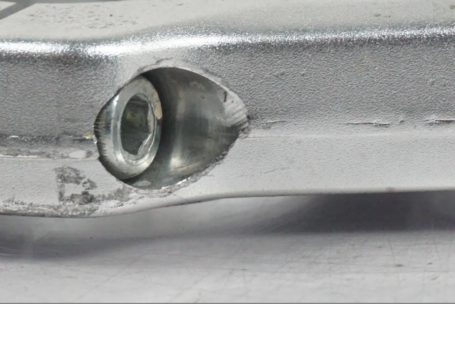 Snett uppifrån på Gaffelkrona från en MV Agusta Dragster -2014 motorcykel.