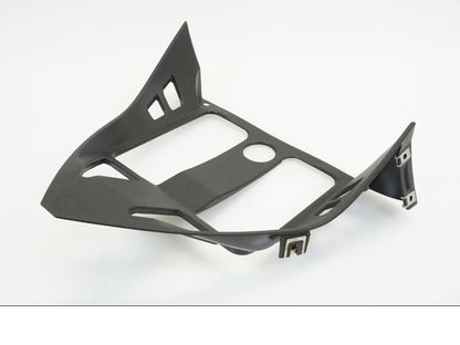 Snett uppifrån på Trekanten från en Aprilia RSV 1000 -2004 motorcykel.