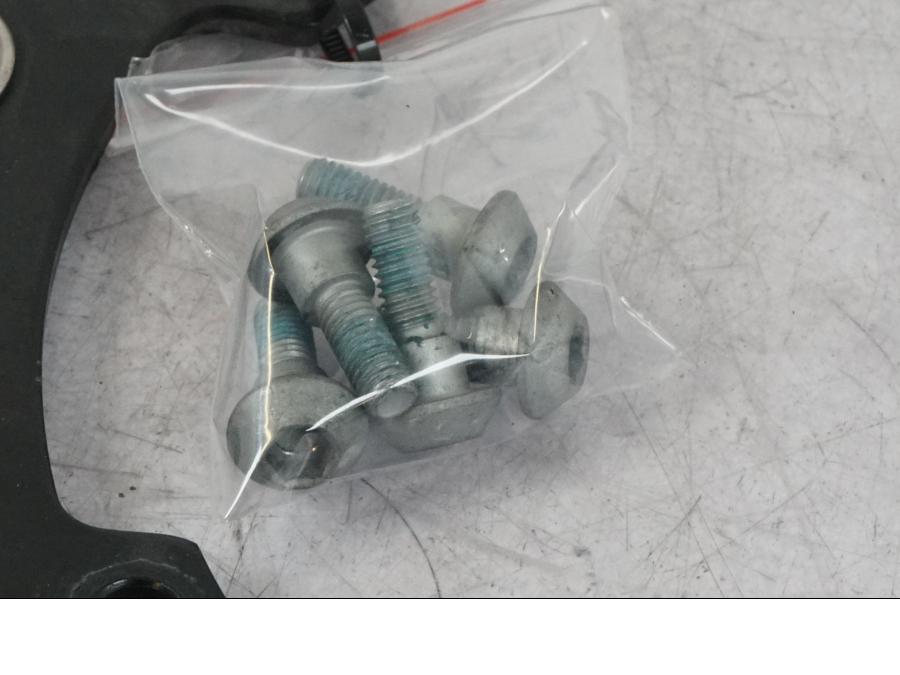 Baksidan på Bromsskiva från en Yamaha MT-09 SP -2018 motorcykel.