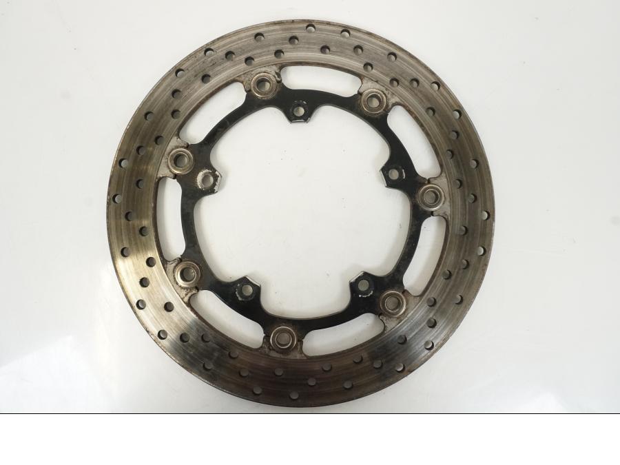 Framsidan på Bromsskiva från en Yamaha YZF R6 -2006 motorcykel.