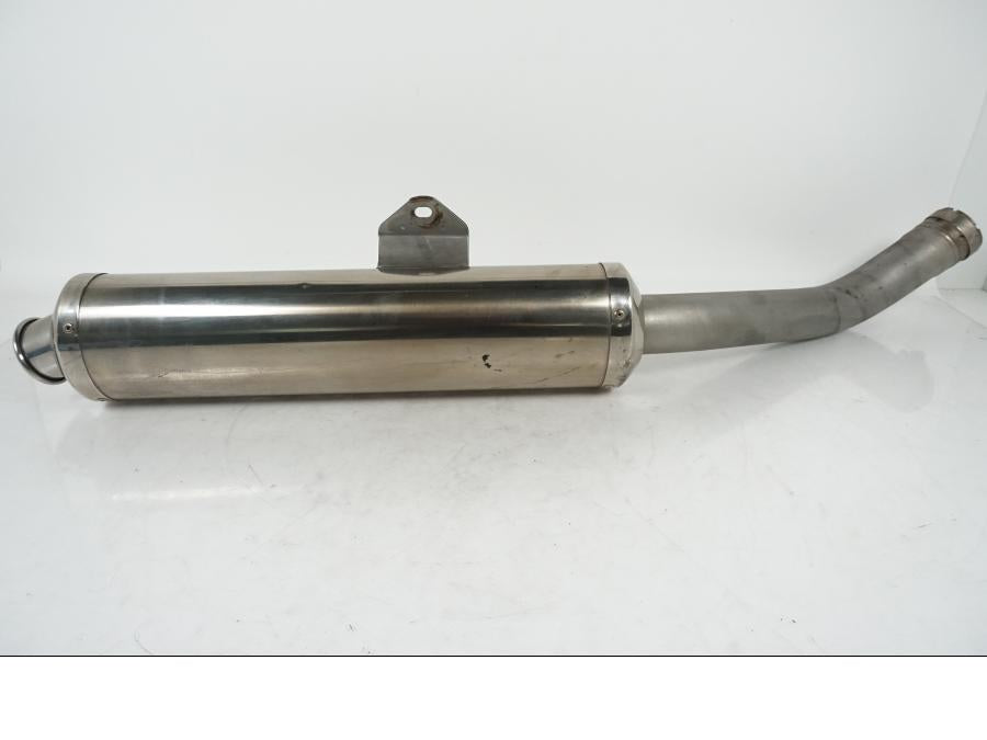 Framsidan på Ljuddämpare från en Kawasaki Z 750 -2006 motorcykel.