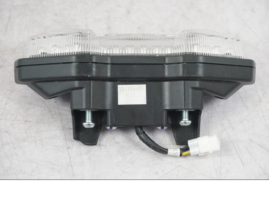 Snett nerifrån på Baklampa från en Yamaha MT-09 -2016 motorcykel.