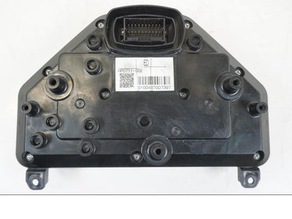 Snett uppifrån på Instrumentpanel från en Honda CB 600 F -2008 motorcykel.