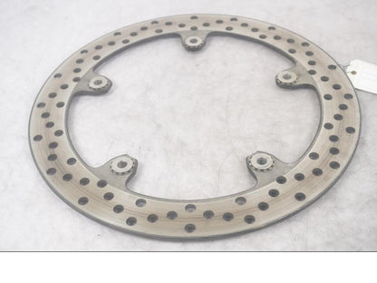 Framsidan på Bromsskiva från en BMW R 1200 RT -2013 motorcykel.