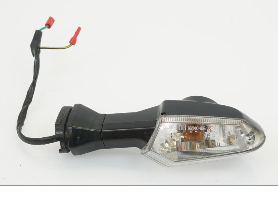 Snett uppifrån på Blinkers från en Kawasaki ER-6N -2009 motorcykel.