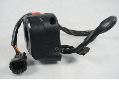 Vänster sida på Styrelreglage från en Kawasaki ER-6N ABS -2010 motorcykel.