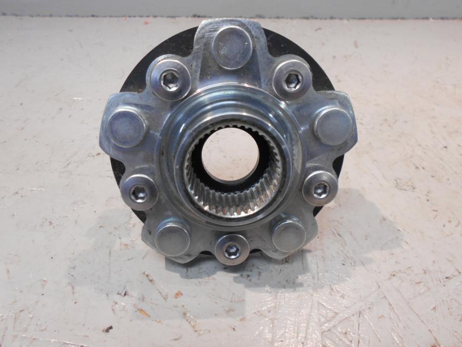 Baksidan på Nav från en Kawasaki Ninja H2 -2018 motorcykel.